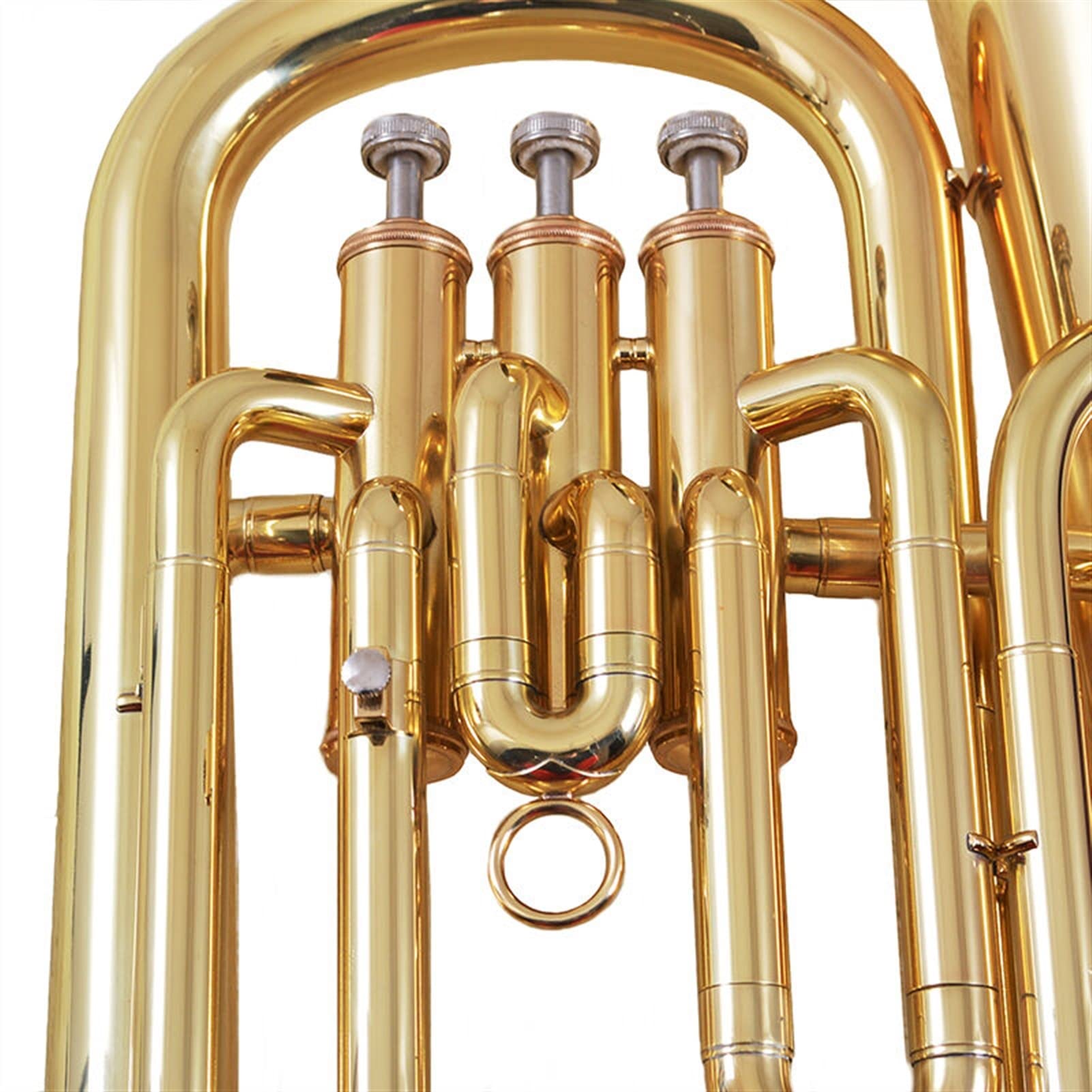 Re:VIBRATION【YELLOW BRASS】for Euphonium Mendini B-Flat Euphonium, Yellow Brass and Tuner, Case - MEP